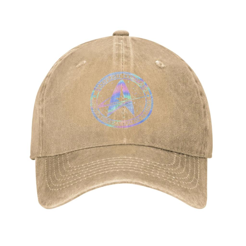 Stars Treks Starfleet ComUnisexd Hologram Fill Sun Baseball Cap Unisex Adult Spring Fashion Tennis Skate Sunscreen Baseball Caps