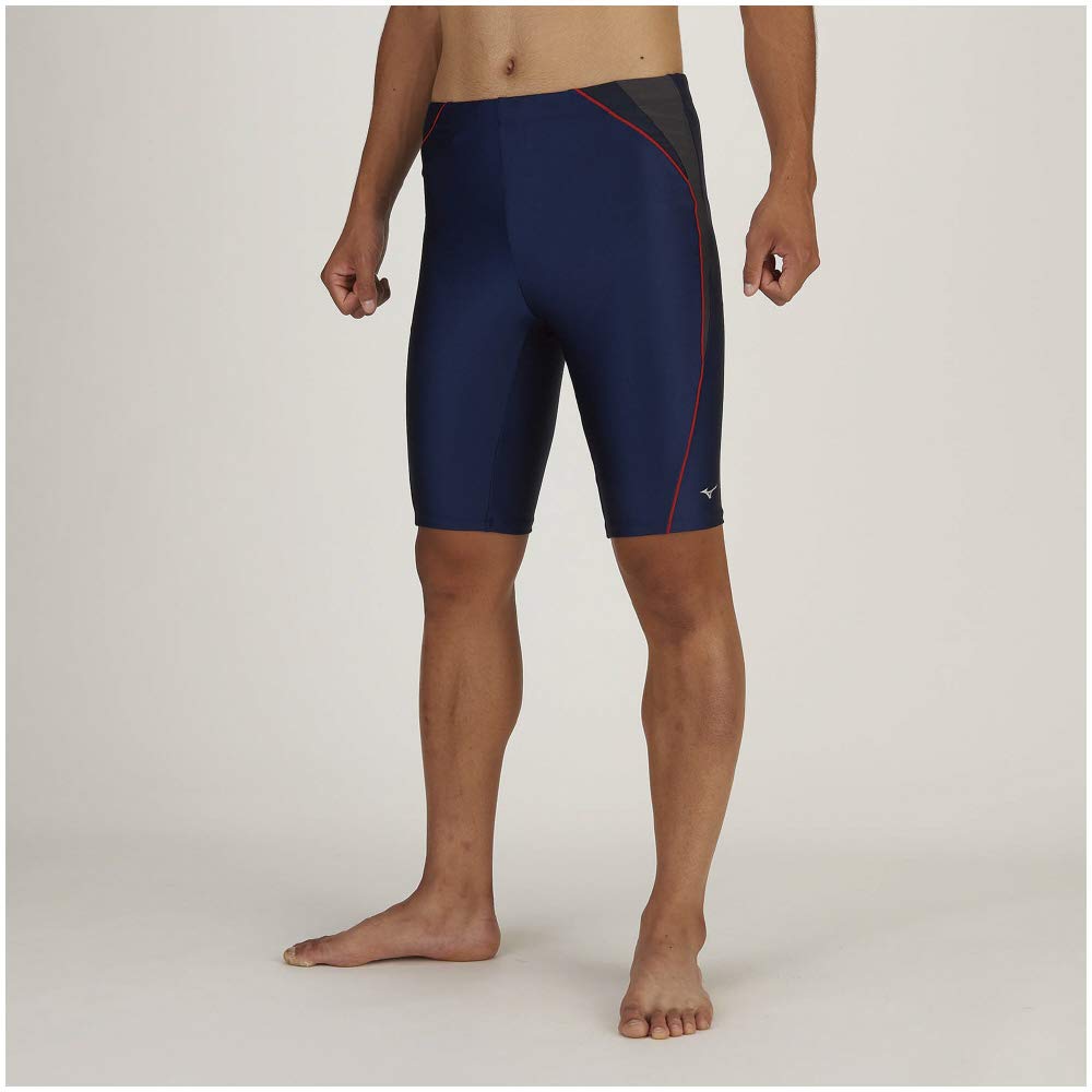 Mizuno Fitness Loose Leggings 2XL Men's Swimsuit, (Inseam 26cm/Inner Included), N2JB0120, Color Gray, Size