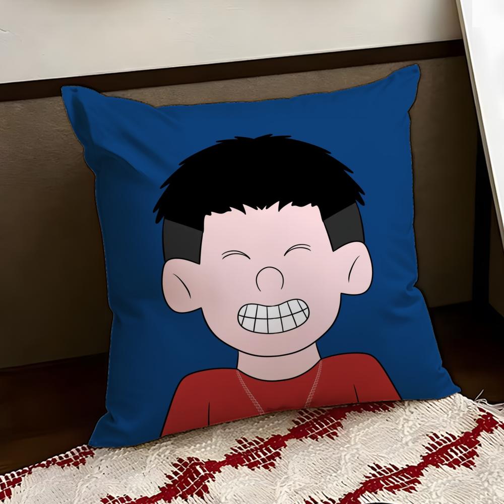 PPop ManS Cushion Cover Reversible Soft Durable Pillow Cover Home Car MultiScene Use for Daily Comfort