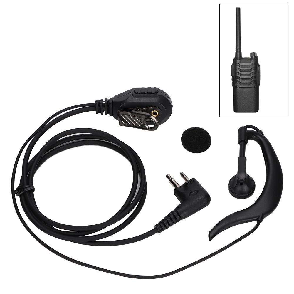 2 way GeneraL purpose Radio Universal K Type Headphone In ear Mic Walkie Talkie Earphone