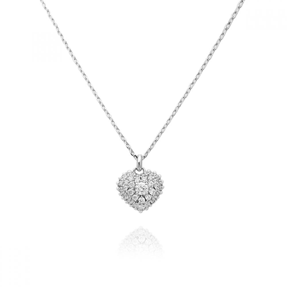 Swarovski 5684386 Idyllia Hyperbola Heart Necklace