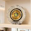 BEPAN Modern Luxury Desk Clock Creative Home Decor Table Clock with Night Light for Living Room Bedroom High End Ornament