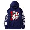 Fashion Sweatshirts Long Sleeves Loose Streetwear Hoodie Tops Anime Demon Slayer Hoodie Men's Print Pullovers Printed Harajuku