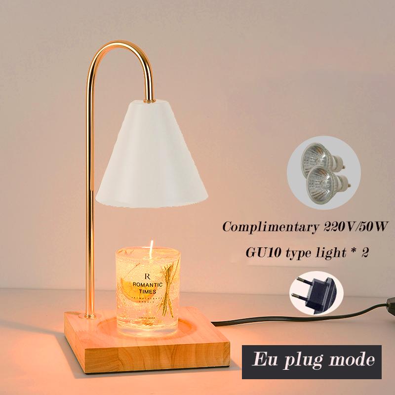 Melting Wax Lamp Aromatherapy Retro Candle Warmer Lamp with Timer Candle Melt Lantern for Home Bedroom Desktop Decoration Light