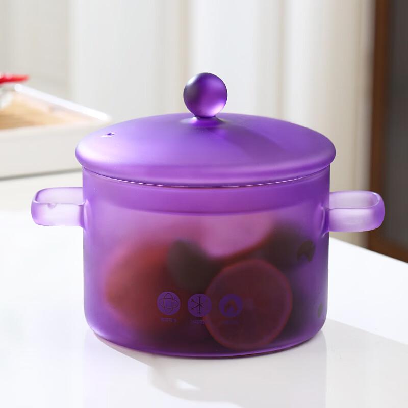 Стеклянный котелок Wutuo с градиентным цветом, термостойкий