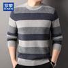 ROMON Men's 100% Pure Cashmere Thickened Round Neck Pullover Sweater