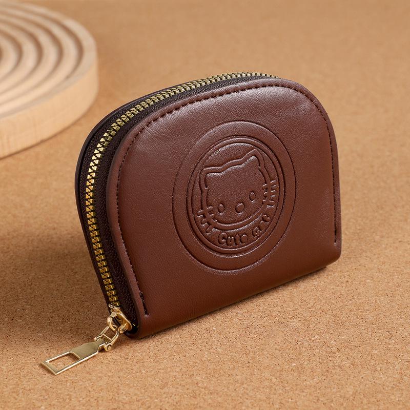 

Adorable Kitten Women s Vintage Card Holder Mini Wallet with Zipper