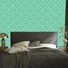 Wallpaper Geometric Rhombuses Teal and Mint, Sea Background 50x1000