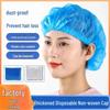 Blue Aseptic Disposable Non-Woven Dustproof Breathable Work Cap