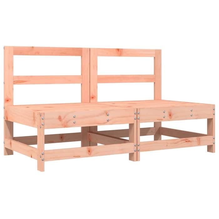 VidaXL Center Sofas with Cushions 2 Pcs Solid Douglas Wood, Garden Sofa, Garden Seat, Outdoor Seat, 825581