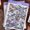 Herr. Papier Miniatur Szenen Sammlungsbuch 9.0 3D Puppenhaus Aufkleber DIY Kreativ Entspannend Gehirnjogging Basteln für Journal