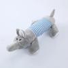 Cute Pet Dog Cat Plush Squeak Sound Dog Toys Funny Fleece Durability Chew Molar Toy Fit for All Pets Elephant Duck Pig