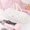 Quilted Hair Dryer Storage Bag Large Capacity Foldable Hair Tools Organizer Bag Polyester Fabric Dustproof