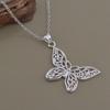 Hot-Selling Hollow Butterfly Necklace - 925 Silver Plated Jewelry
