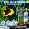 Fish Feeder For Aquarium 2025  Fish Tank Dish Tray With Suction Cup Acrylic Fish Feeding Tube Fish Food Holder