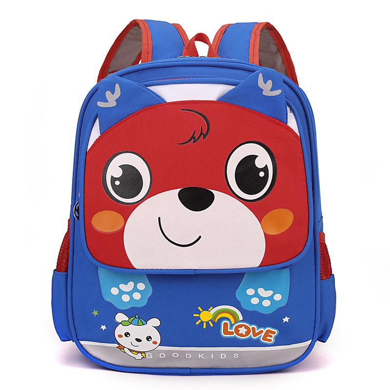 Cartoon children's backpack new cute bear boys and girls backpack kindergarten baby burden reduction schoolbag