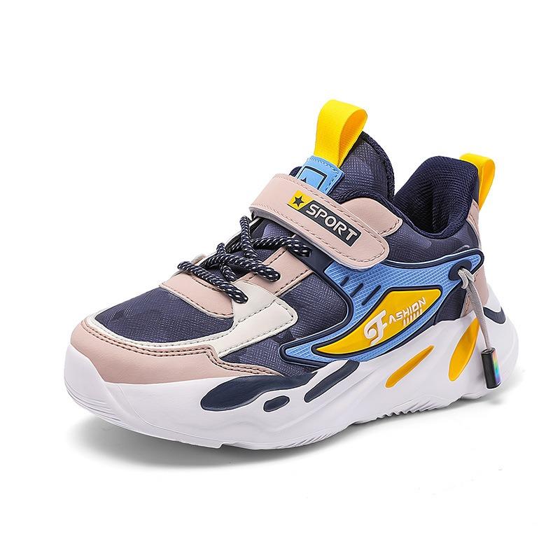 Kids' Sports Shoes Color Block Non-slip Running Breathable Comfortable Sneakers for Boys