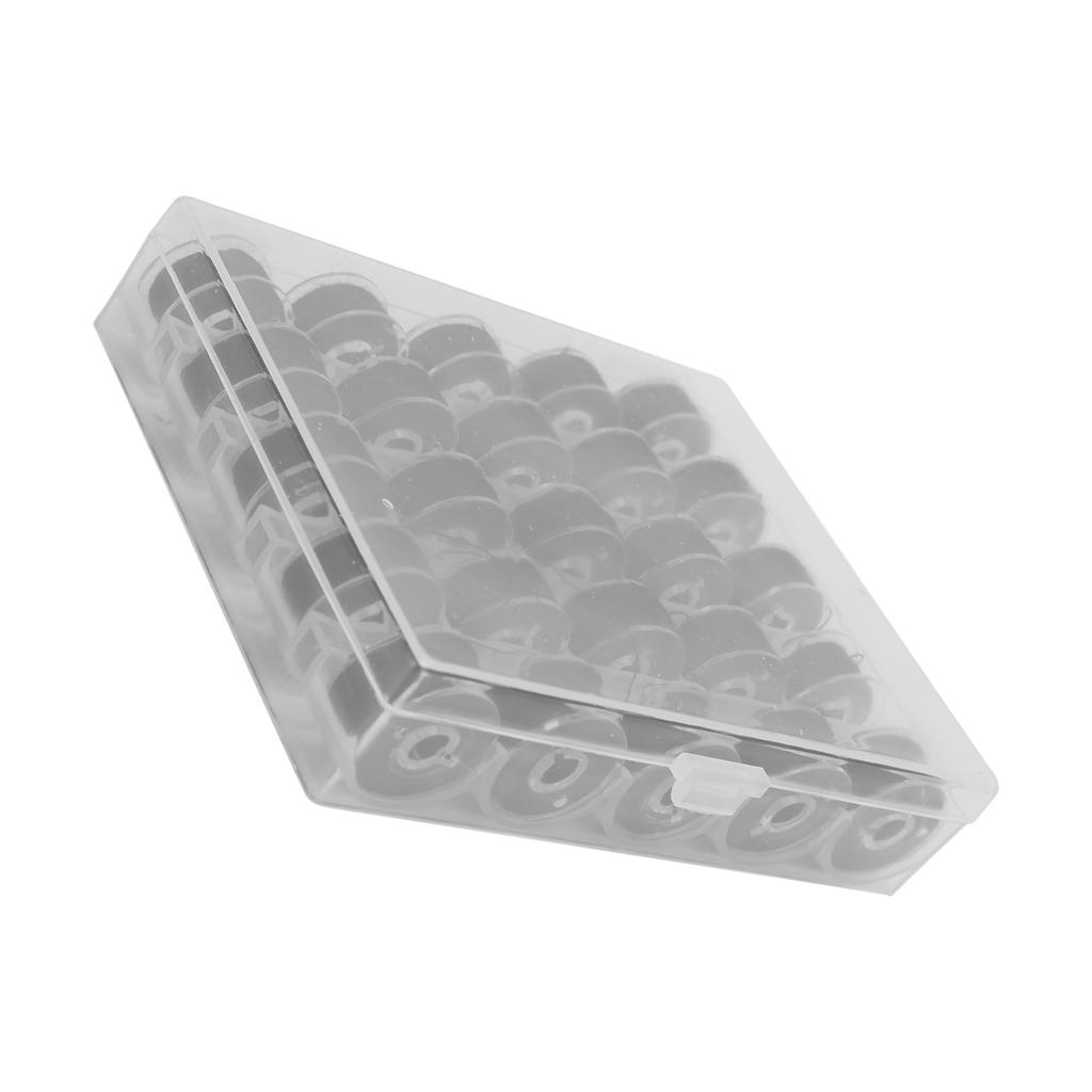 25pcs Bobbin with Thread Winding Wire Transparent Bobbins for Embroidery and Sewing Machines