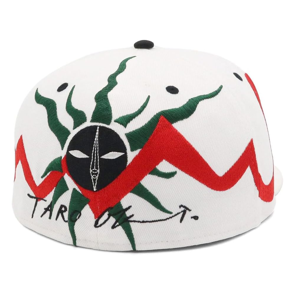 New Era 59FIFTY Taro Okamoto Collaboration Cap White Size 7 1/4 Adjustable Fitted Hat