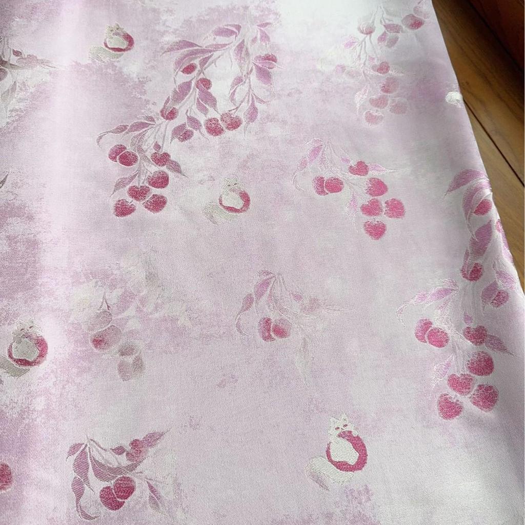 Lychee Squirrel Jacquard Fabric: Soft Spring/Summer Shirt Dress Material for Women and Children