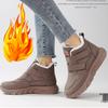 Vinter Damesko Vulkanisert Snøstøvler Snørestøvler Casual Allsidige Kilesneakers