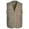 Men's Plus Size Multi-Pocket Outdoor Vest for Spring and Fall