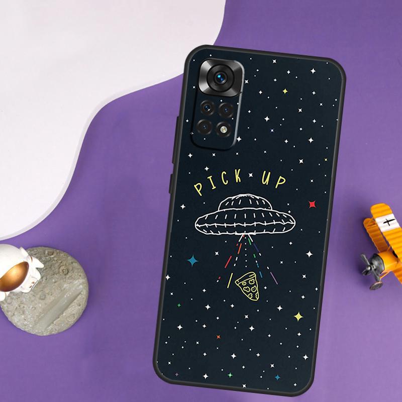 Alien UFO Case For Xiaomi Redmi Note 13 Pro 14 12 9 10 11 Pro 10S 11S 12S Redmi 13C 14C 10C 12C Cover