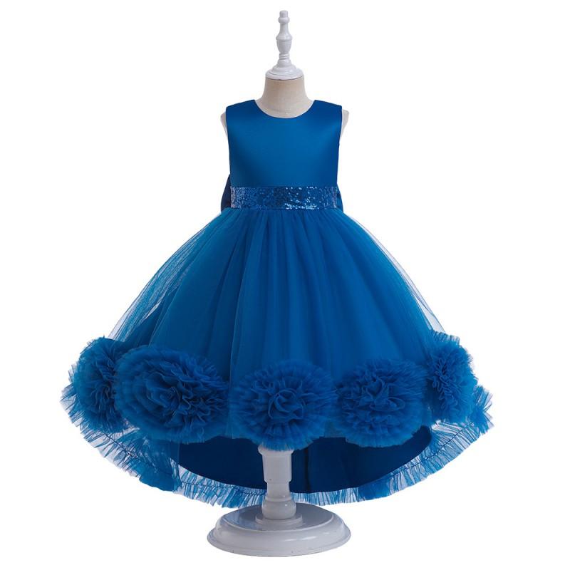 Girls Princess Tulle Dress Kids Formal Party Gown 6th Day Performance