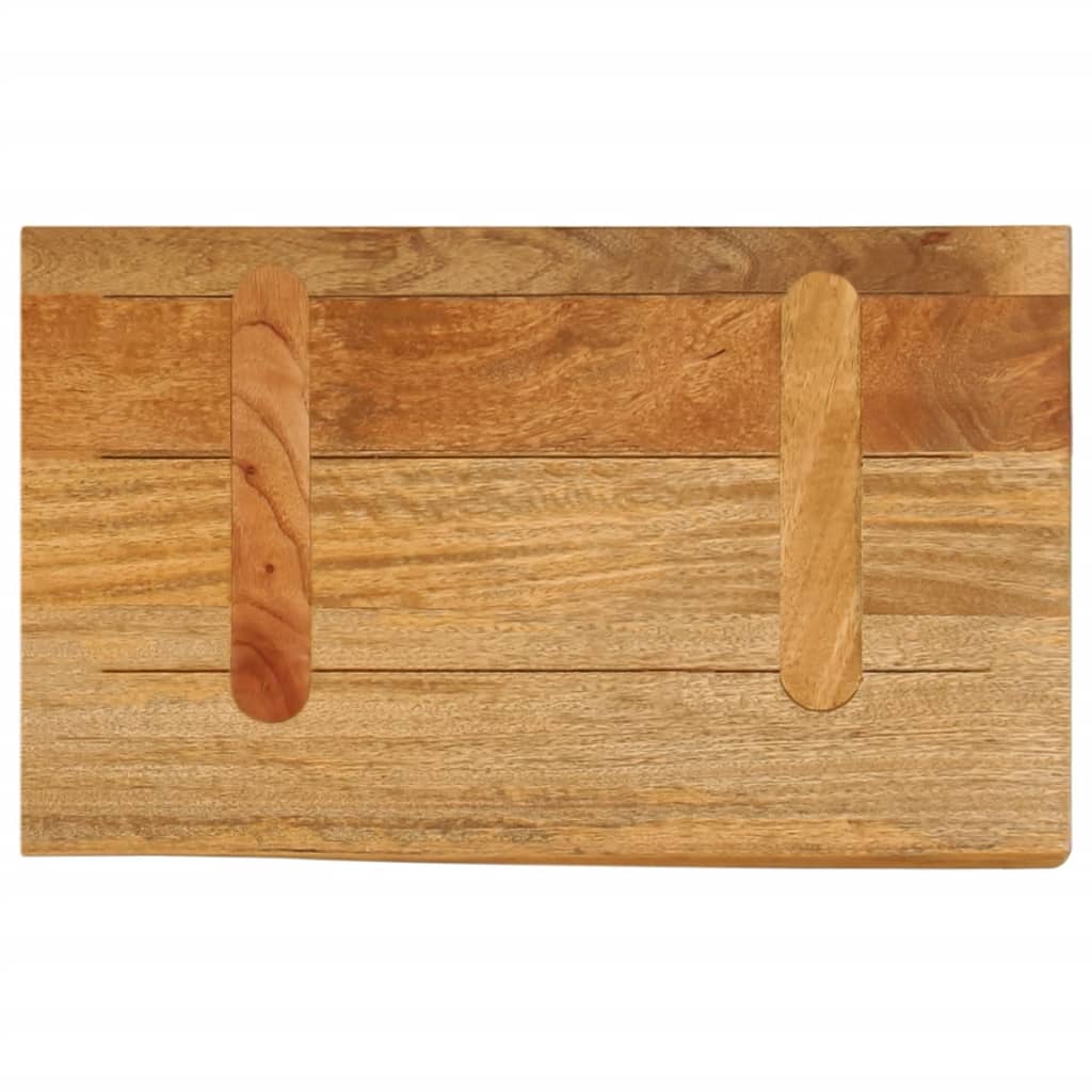 Vidaxl Tabletop with Natural Edge, 50x30x3.8 Cm, Mango Wood