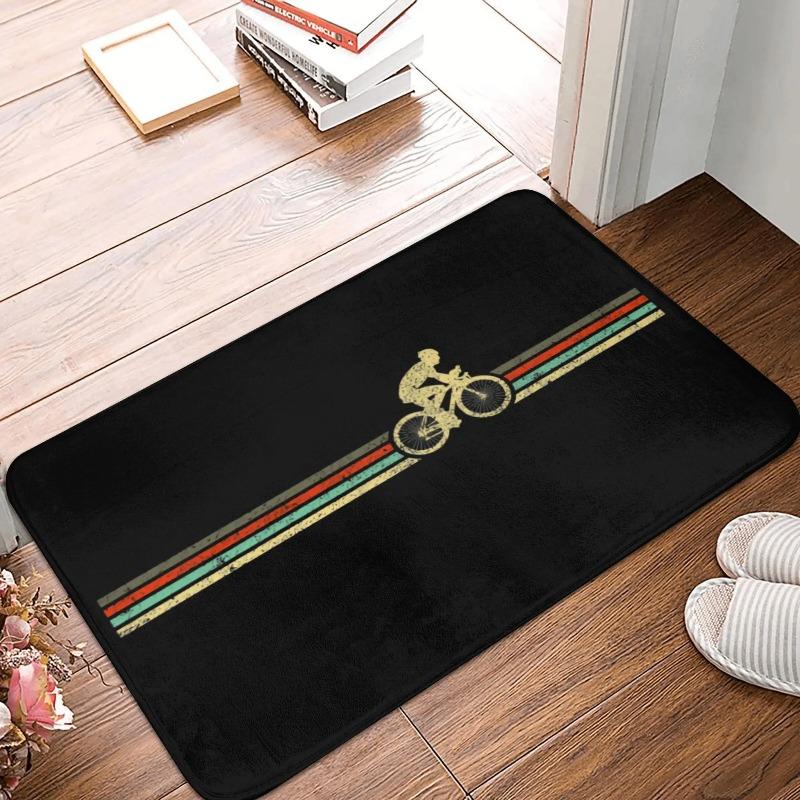 MTB Bike Door Floor Kitchen Bath Living Room Mat Anti-Slip Outdoor Bicycle Cyclist Biking Doormat Entrance Rug Carpet Footpad