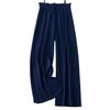 Women's Pant Plus Size Fashion Solid Colour High Waist Wide Leg Trousers