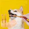 Complete Pet Oral Care Kit Dog Cat Teeth Whitening Set with Silicone Toothbrush and Toothpaste for Dental Hygiene