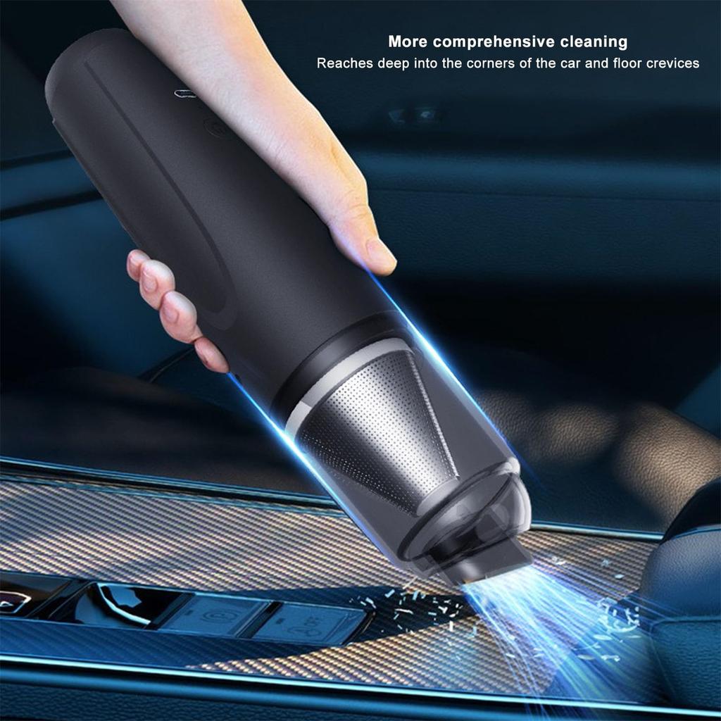 Handheld Car Vacuum Cleaner With 5 Nozzles, 2 In 1 High Power 10.1‑15KPA 1200mAH Cordless Car Vacuum Cleaner For Car Vehicle Home