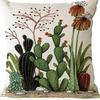 Plant and Flower Pillowcase American Pastoral Linen Pillowcase Cushion Cover Home Sofa Car