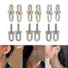 Elegante Hufeisen-Ohrringe Schmuck Vielseitige Hufeisenform Ohrringe Ohr-Accessoire Verstärkt Ihr Mode-Statement
