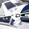 Walfront Solar Double Cable Entry Gland Box Solar Entry Housing with 2m 10AWG Extension Cord for RVs, Boats, Yacht, Roofs