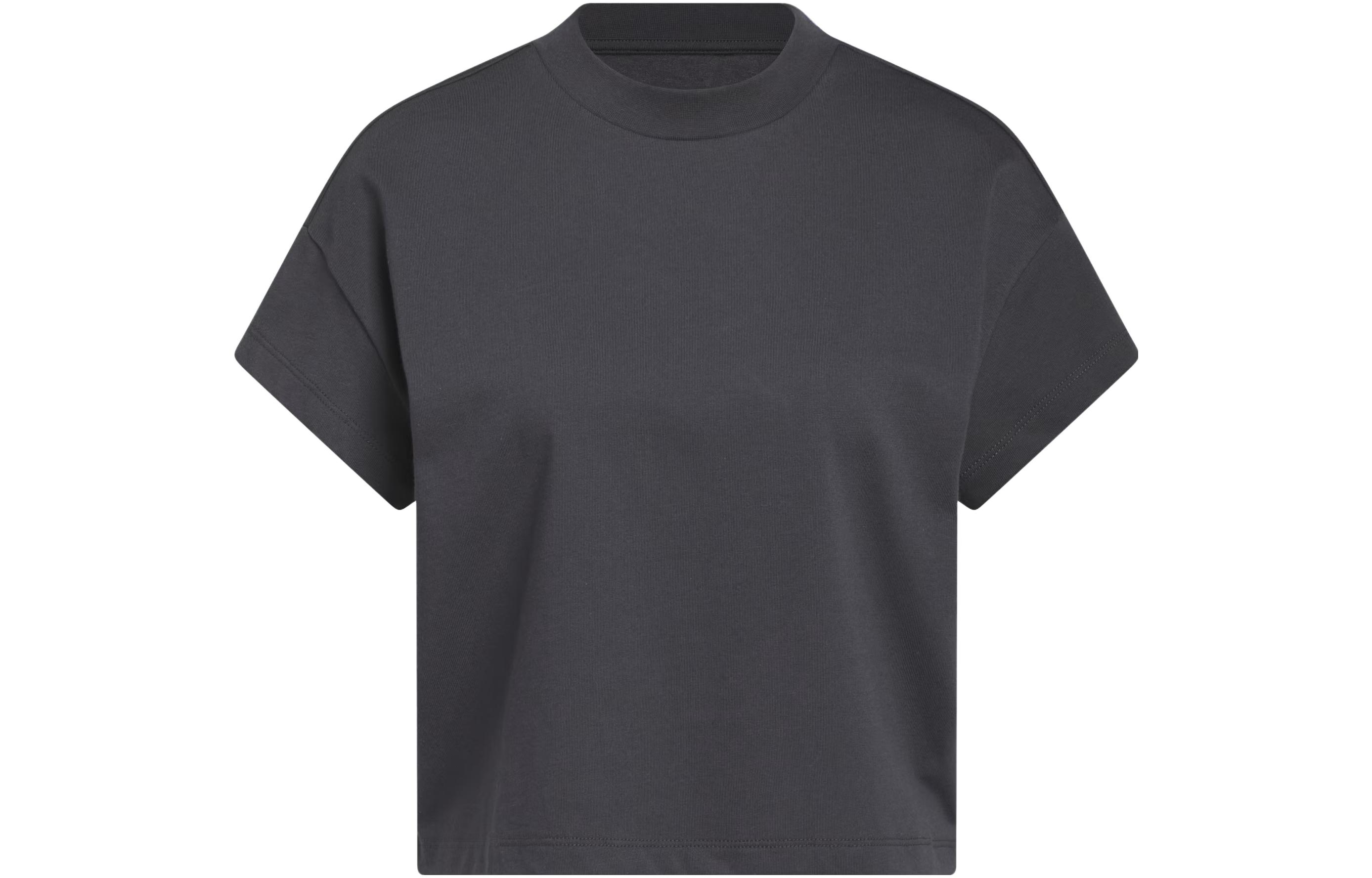 

Adidas T Shirts Women s Black Crew Neck Moderate Straight Fit IJ5234 M