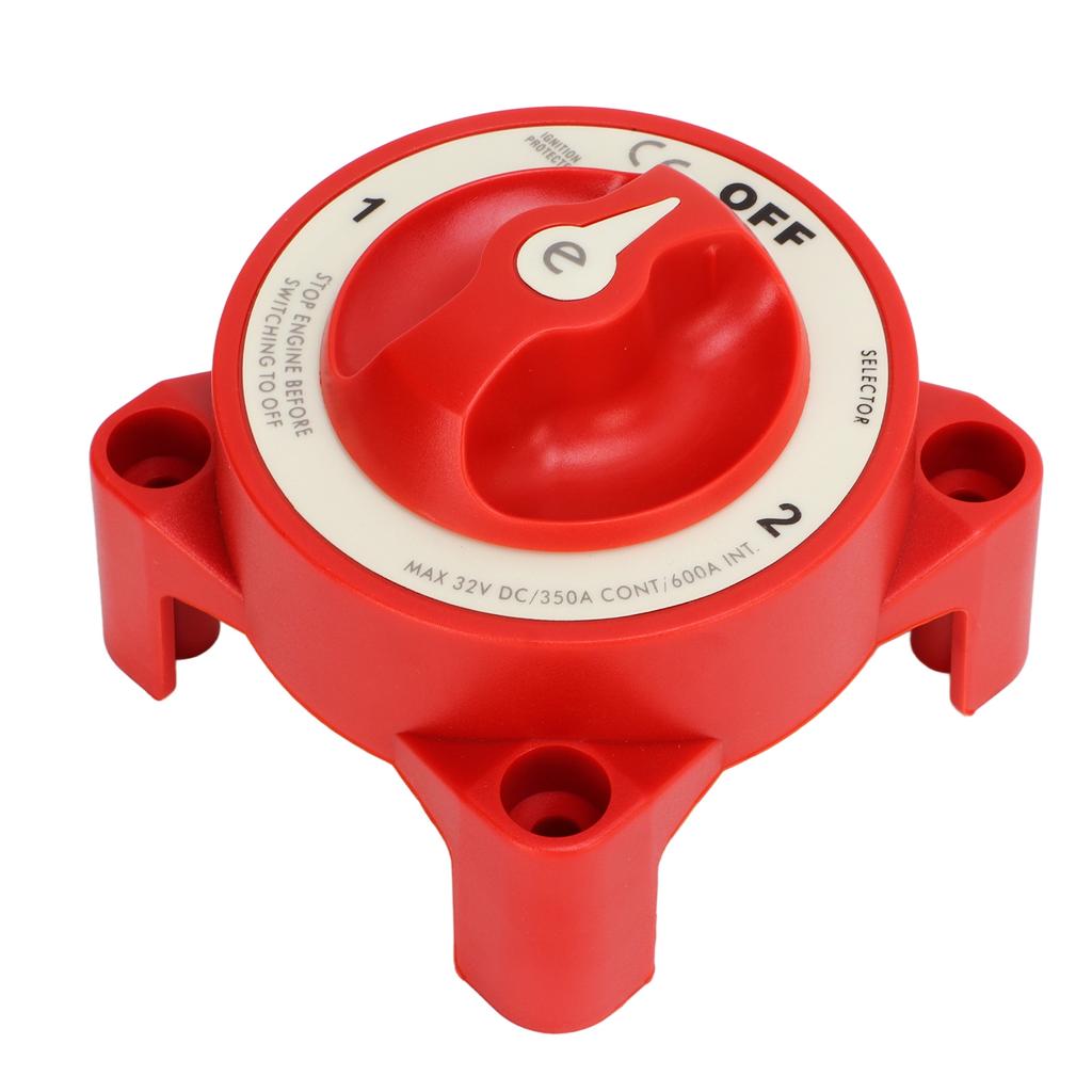 Battery Disconnect Switch Cut Off Power Kill Isolator 3 Levels 350A 32V DC for RV Marine Boat