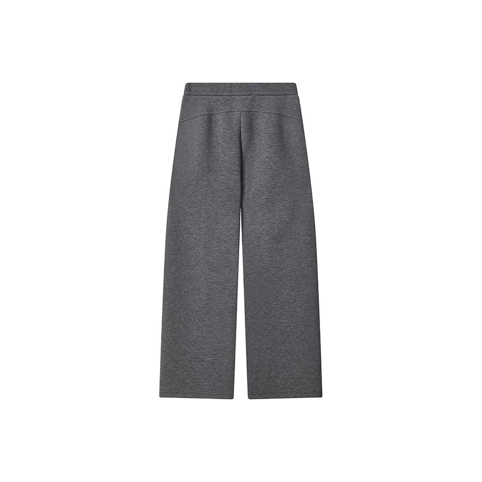 FILA White Simple Fashion Versatile Knitted Loose Straight Casual Pants Women bottoms F11W543601FMG