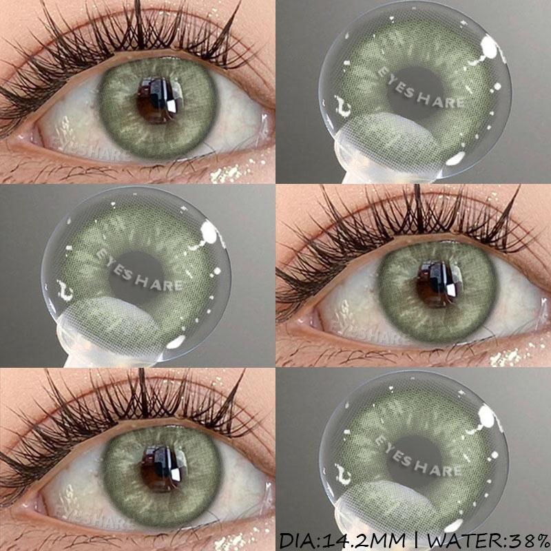 1 Pair Color Contact Lenses for Eyes Natural Eye Lens Blue Eye Lenses Brown Lenses Gray Pupils Yearly Green Eye Contacts