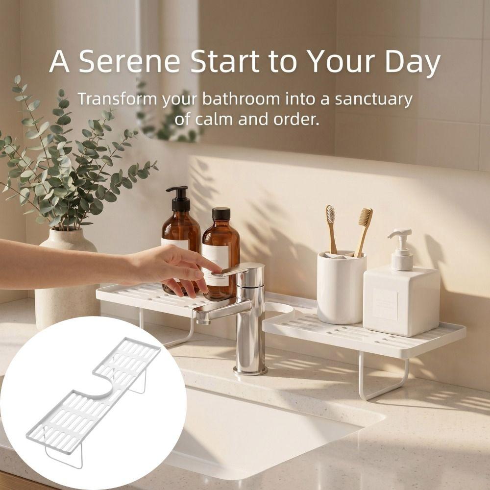 Water Drainage Faucet Storage Shelf Universal Counter Organizer Universal Sink Shelf Box Household