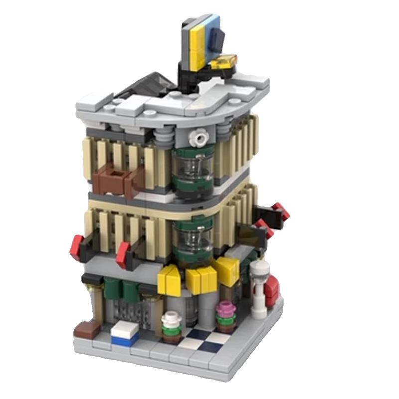 Compatible With Building Blocks MOC Mini City Street Scene Department Store Educational Assembled Building Block Model Toys