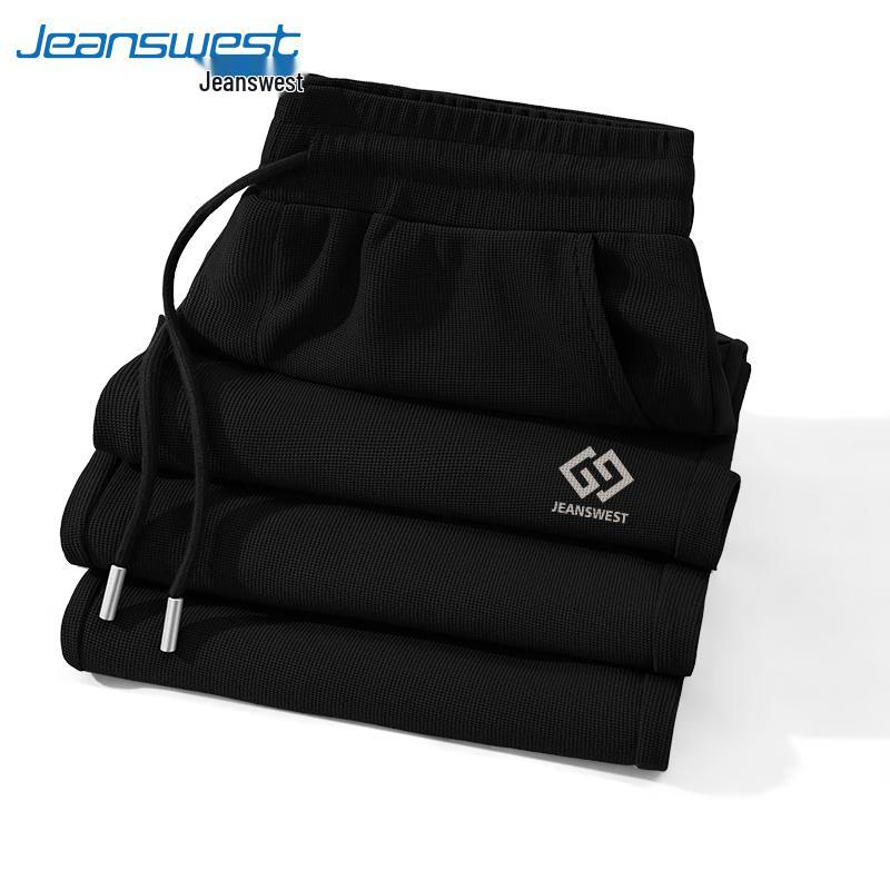 

Jeanswest Men s Waffle Weave Loose Straight-Leg Casual Pants 3XL