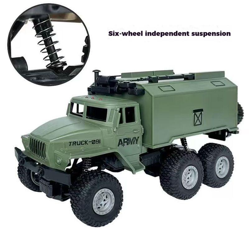 High-Standard 6Wd Rc Army-Design Premium-Quality Transport-Truck Superior-Grade / Off-Road High-Standard Remote Top-Grade Control High-Standard