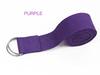 Custom Logo Stretch Band Fitness Elastic Yoga Belt Cotton Yoga Strap