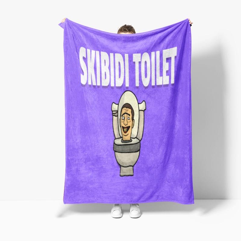 Die coolste Skibidi Toilettendecke – warme und weiche Flanelldecke für alle Jahreszeiten