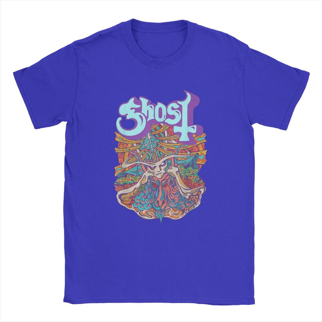Ghosts Band Seven Inches Of Satanic Panic T Shirt for Men Cotton T-Shirts Crew Neck Heavy Rock Hip Hop Tees Short Sleeve New
