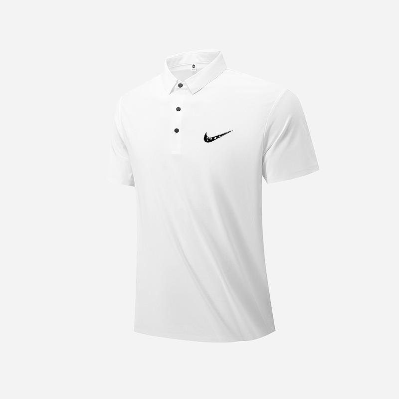 Men's Summer Quick-Dry Breathable Polo Shirt - Stretch Ice Silk Short Sleeve Trendy Top