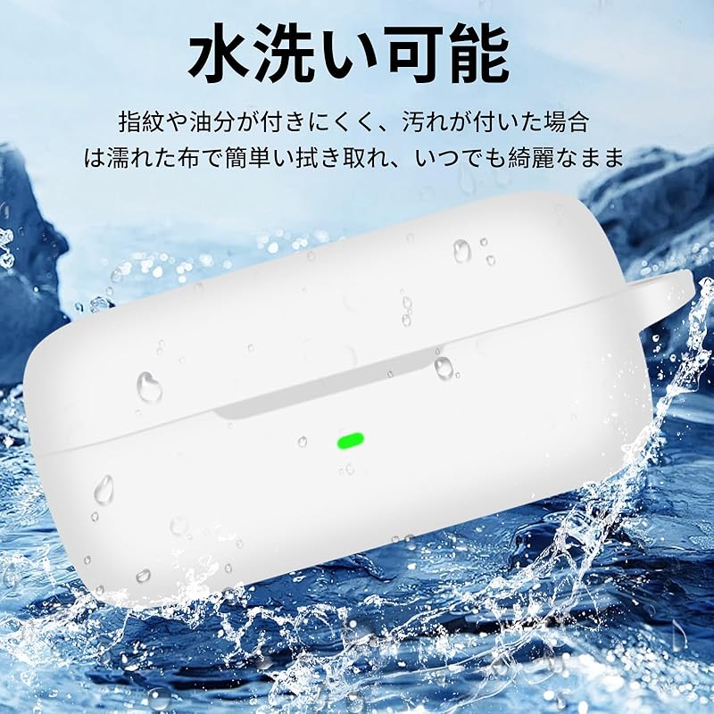 ANYOI correspondence EarFun Free Pro 3 Special case lightweight silicon case Scratch prevention Earthquake protection dustproof Shockproof Anti-drop