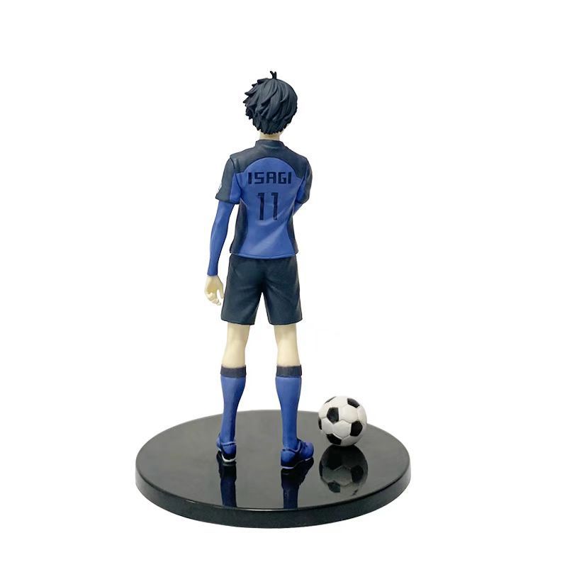 Blue Lock Pvc Collectible Figure With Assembly For Desk Decor